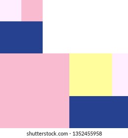 Vector Geometric Background in Material Design style. Universal Simple Minimalistic Colorful Pattern based on Grid and keyline shapes. Artwork for Business Web Presentation Cover Fabric. Indigo Pink