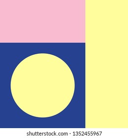 Vector Geometric Background in Material Design style. Universal Simple Minimalistic Colorful Pattern based on Grid and keyline shapes. Artwork for Business Web Presentation Cover Fabric. Indigo Pink