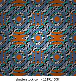 Vector geometric background, mosaic pattern in gray, blue and black colors, graphic design. Geometric abstract background, geometric seamless pattern, shapes, tiles, stylized art.