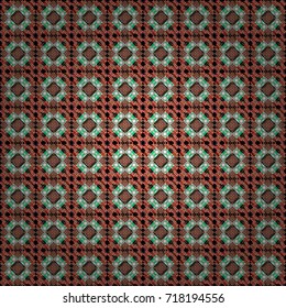 Vector geometric background, mosaic pattern in red, white and black colors, graphic design. Geometric abstract background, geometric seamless pattern, shapes, tiles, stylized art.