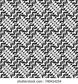 Vector geometric background, mosaic pattern in black, white and gray colors, graphic design. Geometric abstract background, geometric seamless pattern, shapes, tiles, stylized art.