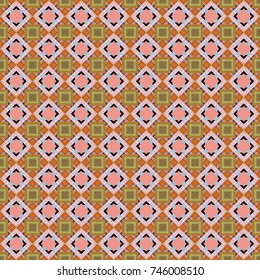 Vector geometric background, mosaic pattern in beige, gray and magenta colors, graphic design. Geometric abstract background, geometric seamless pattern, shapes, tiles, stylized art.