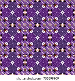 Vector geometric background, mosaic pattern in white, violet and purple colors, graphic design. Geometric abstract background, geometric seamless pattern, shapes, tiles, stylized art.