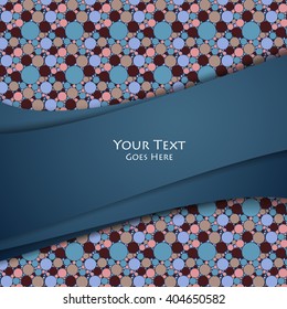 vector geometric background over seamless pattern with dots. Eps10