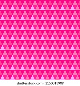 Vector geometric background. Pink triangular background.