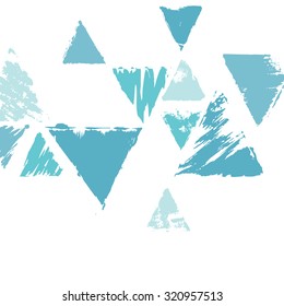 Vector geometric background with place for text. Abstract creative concept for flyer, invitation, greeting card, poster design. Triangle multicolor pattern.