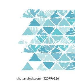 Vector geometric background with place for text. Abstract creative concept for flyer, invitation, greeting card, placards, diary, notebook, poster design. Grunge triangle background.