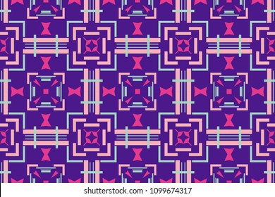 Vector geometric background seamless pattern