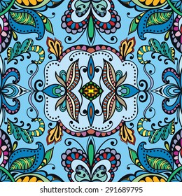 Vector geometric background seamless pattern. Tribal ethnic ornament.