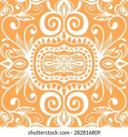 Vector geometric background with seamless texture. Tribal ethnic ornament. Islamic arabic pattern.
