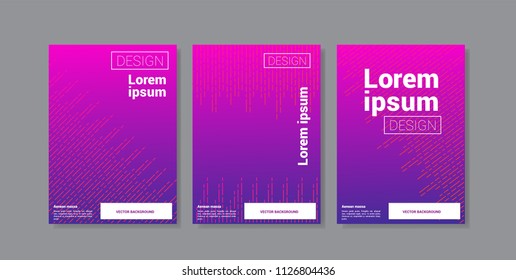 Vector Geometric Background Template set