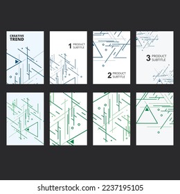 Vector geometric background with triangles. Cover technology pattern. Abstract lines and tiangular shapes.