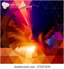 Vector geometric background for use in your design of brochures, booklets, banners, in web pages  and others.