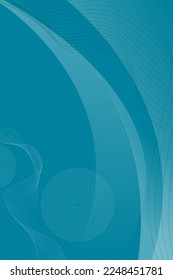 Vector geometric backgrounds. Blue abstract lines pattern, waves. Design template for cover, postcard certificate, document, business.
