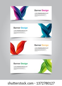 Vector Geometric Banner background web template