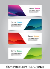 Vector Geometric Banner background web template