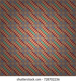 Vector geometric beige, red and neutral seamless background.