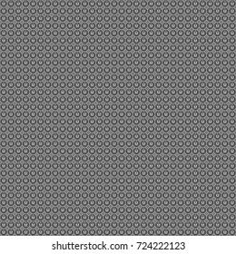 Vector geometric black, white and gray flat seamless pattern.