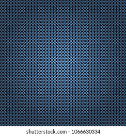 Vector geometric blue, black and white seamless background.