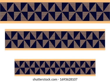 Vector geometric border for your lace and bottom design