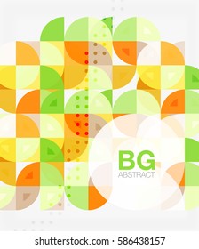 Vector geometric circle abstract background. Vector template background for workflow layout, diagram, number options or web design