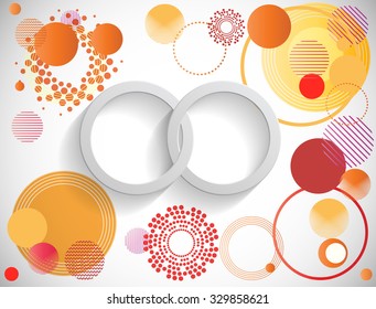 Vector Geometric Circle Background .