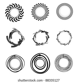 Vector geometric Circle border sets