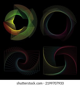 vector geometric collection images design