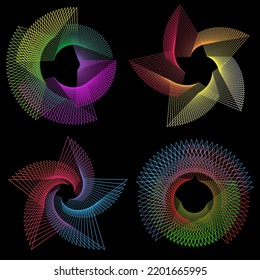 vector geometric collection set images design