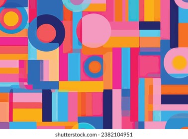vector Geometric Color Harmony. Colorful vector. Colorful design. 