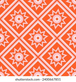 Vector - geometric colored image, seamless pattern.