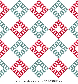 Vector geometric colorful seamless pattern with squares