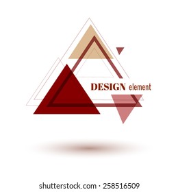 Vector geometric composition of trangles