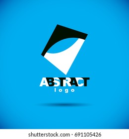 Vector geometric conceptual shape can be used as business innovation idea creative icon.