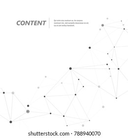 Vector geometric and connection triangles shapes.