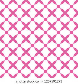 vector geometric cross flower seamless pattern background, symmetrical