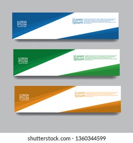 vector geometric design banner web template. modern simple  template design