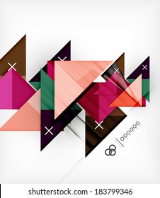 Plantilla De Diseño Geométrico Vector Para Folleto | Folleto