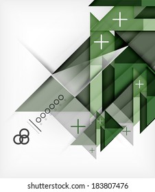 Vector Geometric Design Template For Brochure | Booklet
