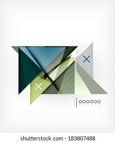 Vector Geometric Design Template For Brochure | Booklet