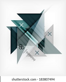 Vector Geometric Design Template For Brochure | Booklet