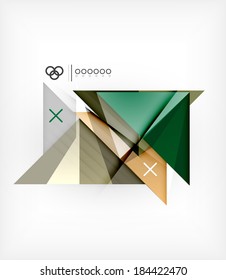 Vectorgeometrische Design-Vorlage für Broschüren | Broschüre