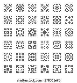 Set Various Types Qr Code Various Stock Vector (Royalty Free ...
