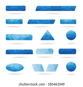 Vector geometric elements for web. Set of design elements