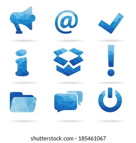 Vector geometric elements for web. Set of design elements