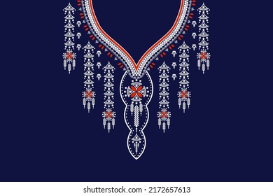 Vector - Geometric ethnic oriental pattern of necklace, collar. Can be use for fabric, print, paint, clothing.