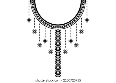 Vector - Geometric ethnic oriental pattern of necklace, collar. Can be use for fashion, fabric, print, paint, clothing.