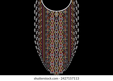 Vector - Geometric ethnic oriental pattern of necklace, collar. American, Indian design. Can be use for fashion, fabric, paint, handcraft, clothing.