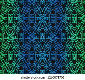 Vector Geometric Ethnic Ornament. Repeating Sample Figure And Line. For Fashion Interiors Design, Wallpaper, Textile Industry.