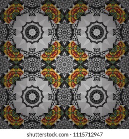 Vector geometric fabric texture print in shades of gray, purple and red. Seamless tartan plaid pattern.